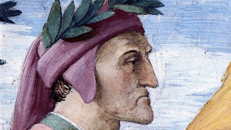 Dante Alighieri featuring in a painting by Raphael at the Vatican Museums, which reopemed on May 3, 2021.   