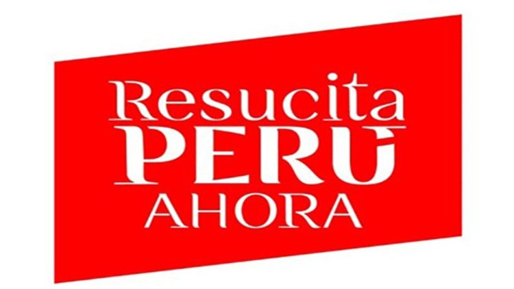 Cartel de "Resucita Perú Ahora".