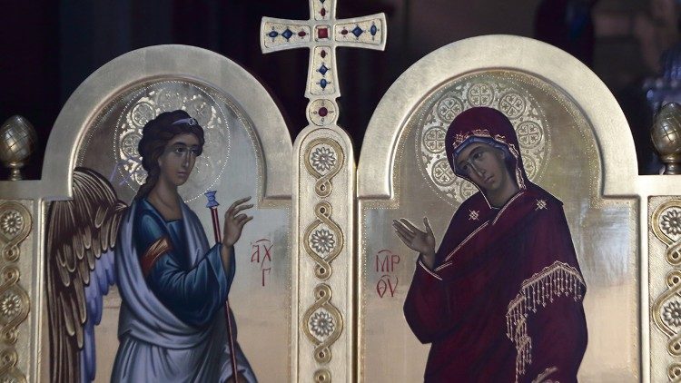 Ikonostase in San Teodoro in Palatino, orthodoxe Kirche der zypriotischen Gemeinde in Rom