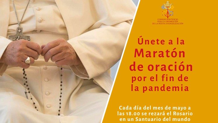 Vsak dan v mesecu maju je na željo papeža Frančiška prenos molitve rožnega venca iz enega od marijanskih svetišč po vsem svetu.