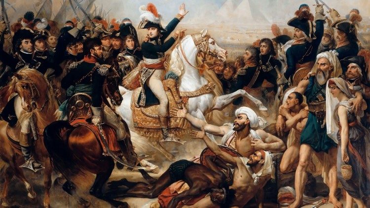Napoleone e la battaglia delle Piramidi (olio su tela di Antoine Jean Gros).