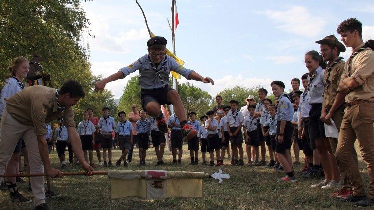 Aancora un momento felice in un gruppo degli Scouts Unitaires de France