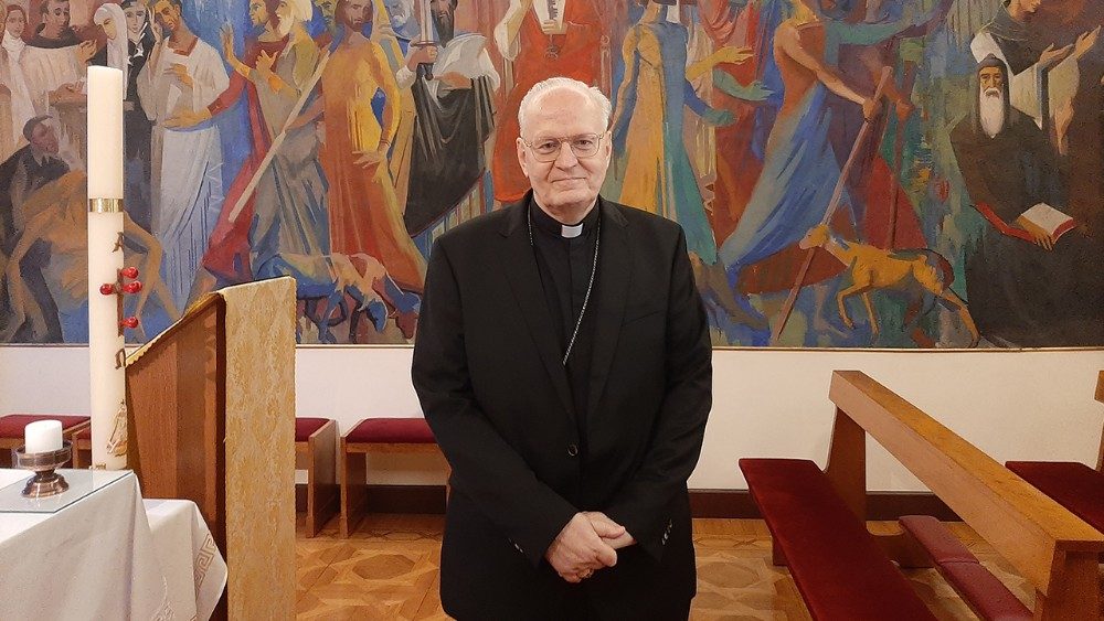 2021.05.15 Visita di Card Erdő Péter in Vaticano per la preparazione al Congresso Eucaristico Internazionale