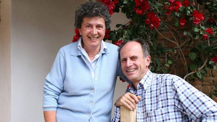 Armando Zappa con la moglie Marta Ferraboschi, scomparsa nel 2013 per un male incurabile. Padre Armando è sacerdote dal 3 dicembre 2016