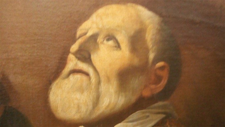  Guido Reni, San Filippo Neri in adorazione (particolare), 1616, Santa Maria in Vallicella