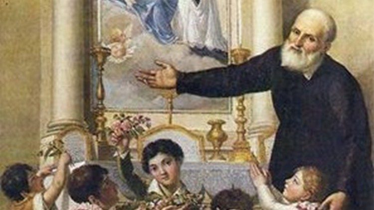 San Filippo Neri con i bambini del suo Oratorio 