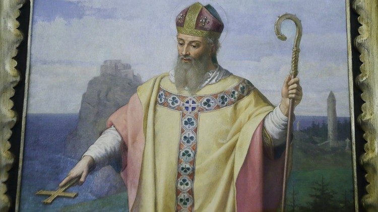 Darstellung des heiligen Isidors in der irischen Nationalkirche in Rom