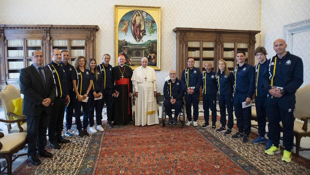 Pápež prijal delegáciu vatikánskych športových reprezentantov