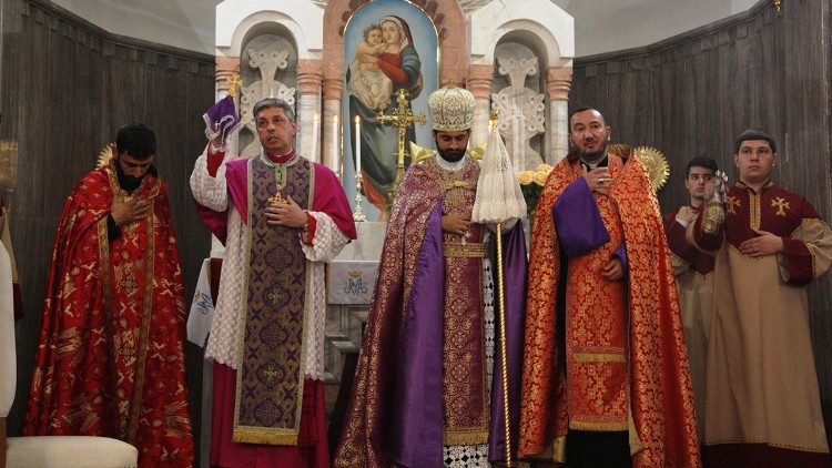 Nuncijaus apsilankymas Armėnų bažnyčioje