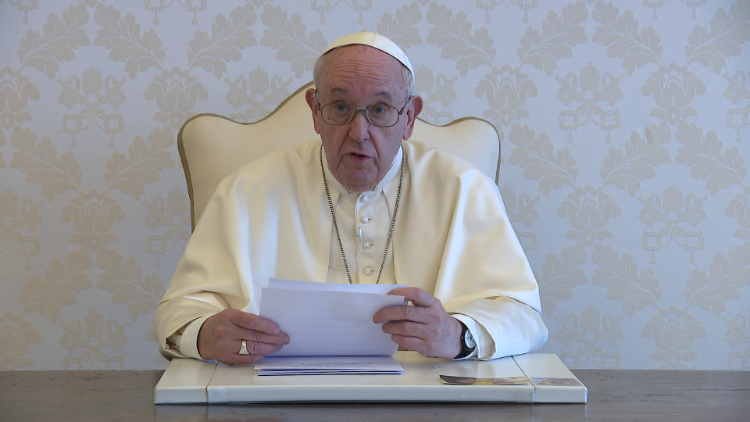 Påven Franciskus sänder ett videobudskap till den ekumeniska rörelsen John 17 Movement 