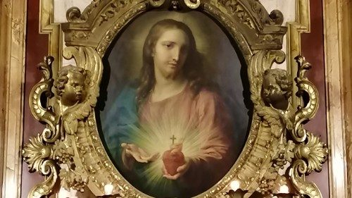 Reč obrazu Božského Srdca Ježišovho od Pompea Batoniho