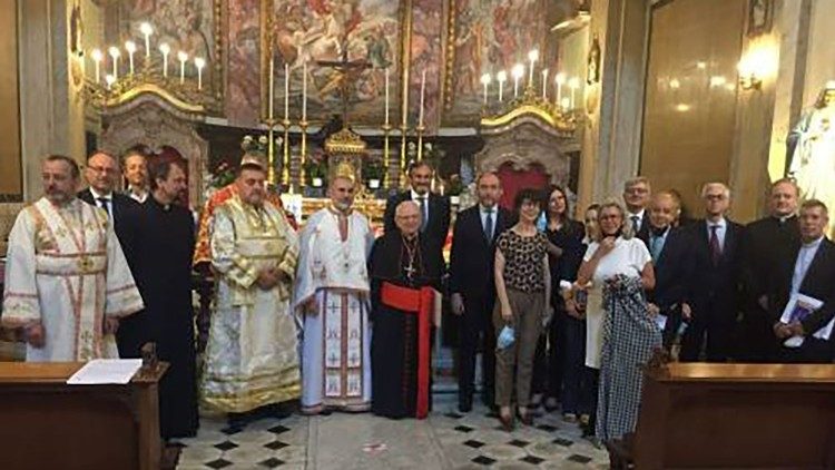 Посланиците на ЕС в Българската православна църковна община „Св. Седмочисленици“ в Рим