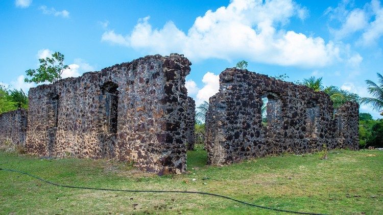  Ruínas da casa de pedra de São João Lostau ou Lostão Navarro, um dos Santos Mártires do Brasil (Foto: @ednaldoliins)