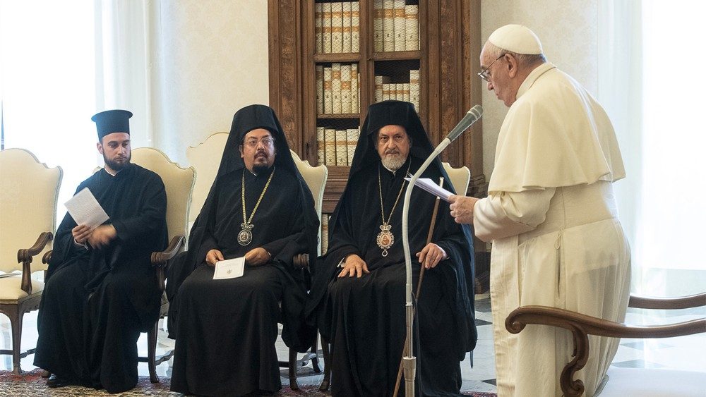 El Papa Francisco recibe a una delegación del Patriarcado Ecuménico de Constantinopla 