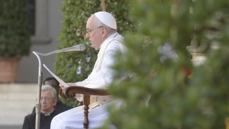 Påven Franciskus vid allmänna audiensen 30 juni 2021