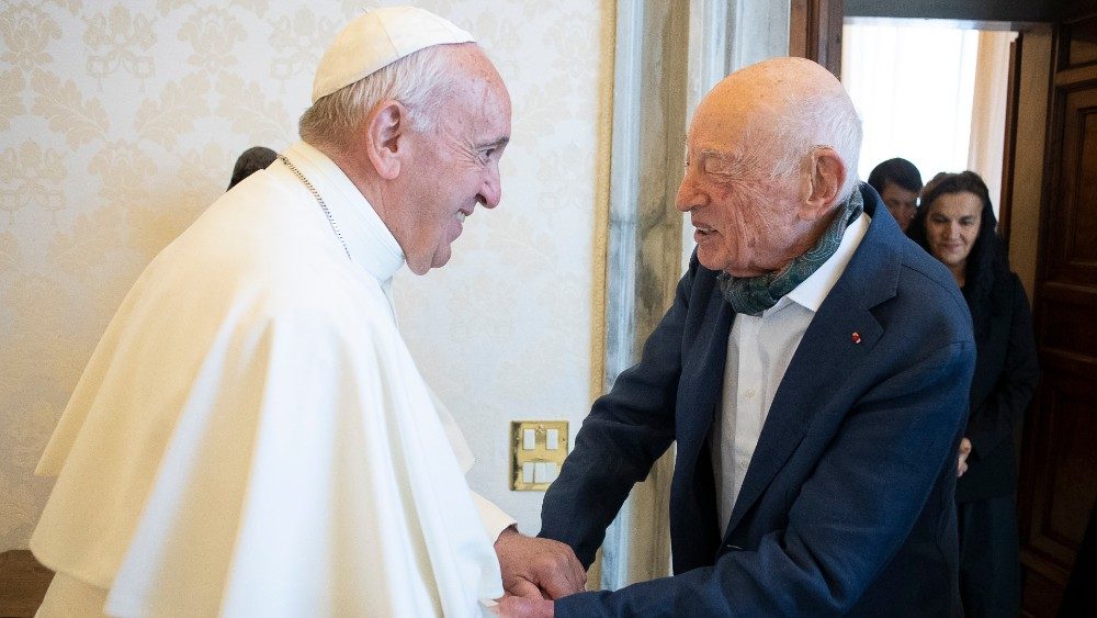 Il Papa incontra il professor Edgar Morin, filosofo e sociologo francese - 27 giugno 2019