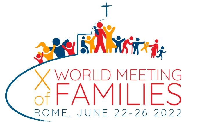 Il logo dell'Incontro mondiale delle Famiglie di Roma (22-26 giugno 2022)