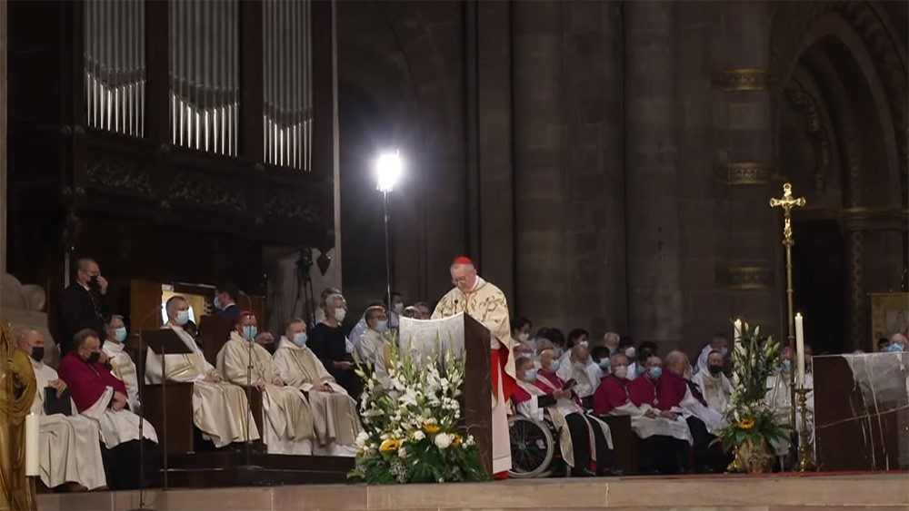 Kardinál Parolin pri slávení  1300. jubilea od smrti sv. Otílie, patrónky Alsaska (5.júl 2021)