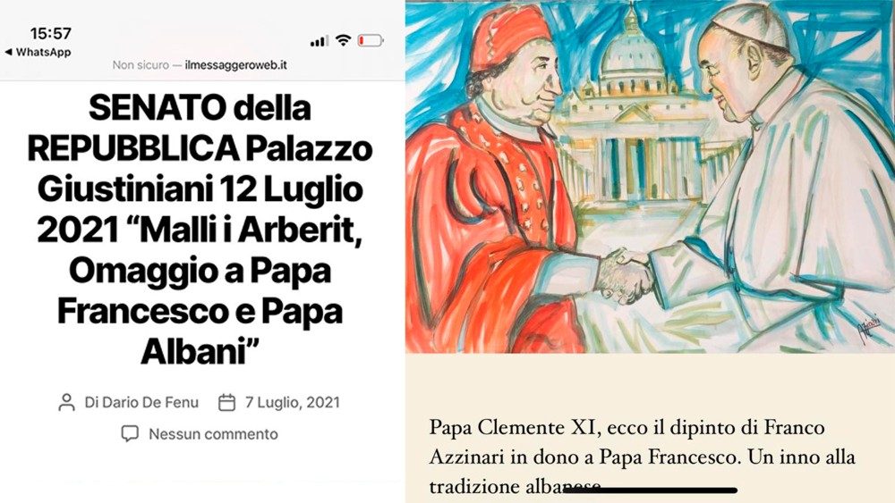 2021.07.09 Franco Azzinari: Papa Clemente XI e Papa Francesco 