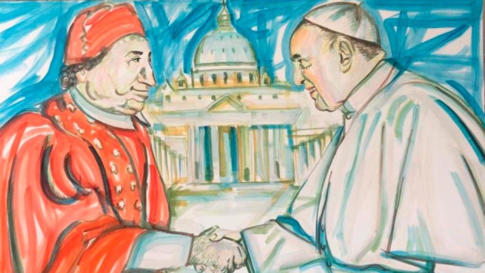 2021.07.09 Franco Azzinari: Papa Clemente XI e Papa Francesco 