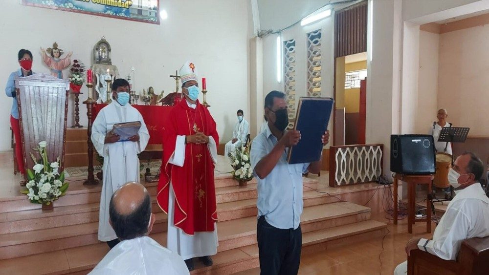 Misa por los 75 años del vicariato de Jaén, Perú.