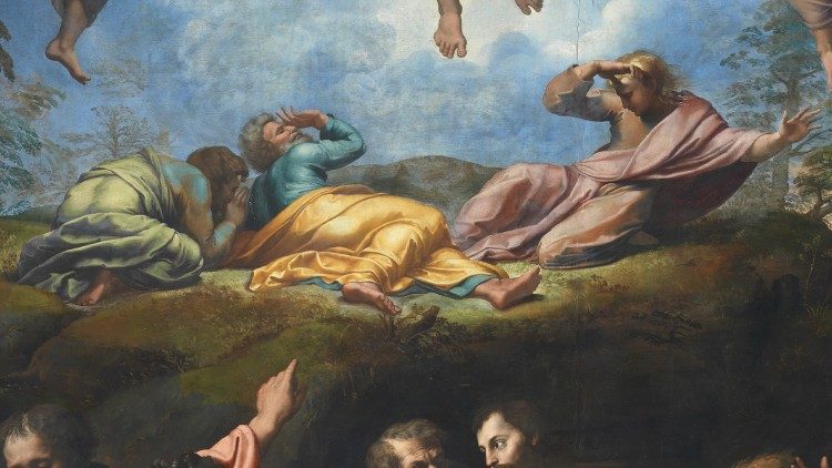 Rafael Sânzio (1483-1520), A Transfiguração, têmpera sobre madeira, 1516-20, Museus do Vaticano, Pinacoteca © Musei Vaticani