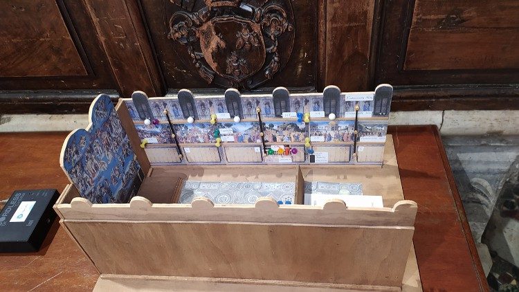 Scale model of the Sistine Chapel