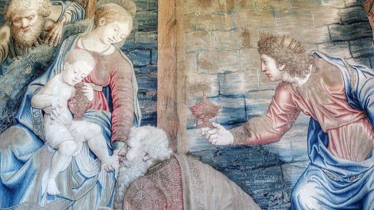 Detail of one of the Vatican Museums' tapestries. Photo: A. Poce © Musei Vaticani