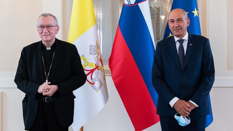 Đức Hồng y Parolin và Thủ tướng Slovenia