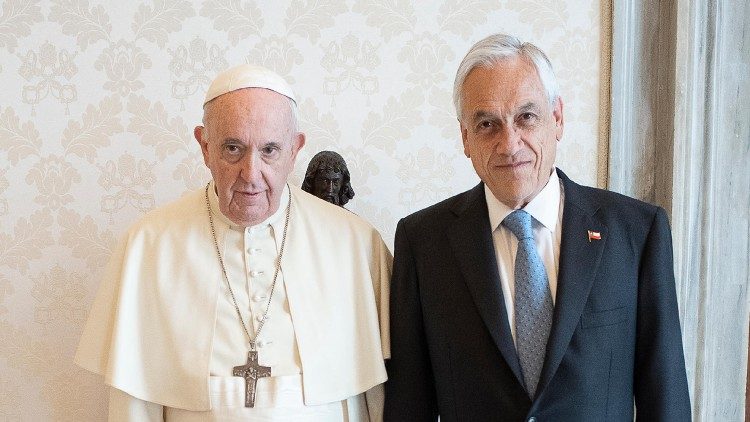 2021.09.09 Papa Francesco incontra S.E. il Signor Sebastián Piñera Echenique. Presidente della Repubblica del Cile
