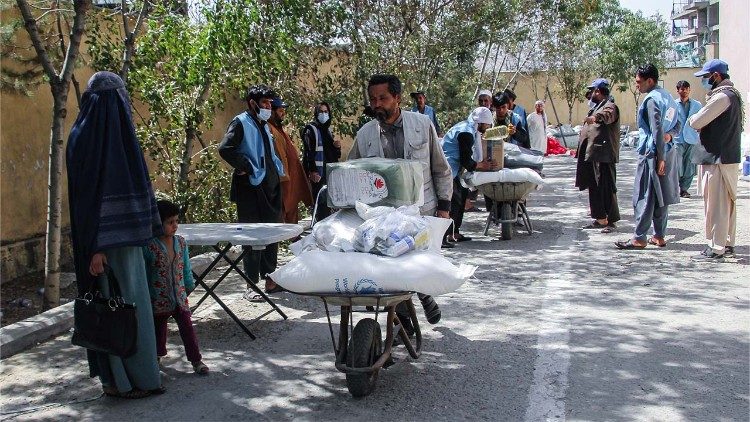 Aide alimentaire du PAM, en Afghanistan, 16 septembre 2021.