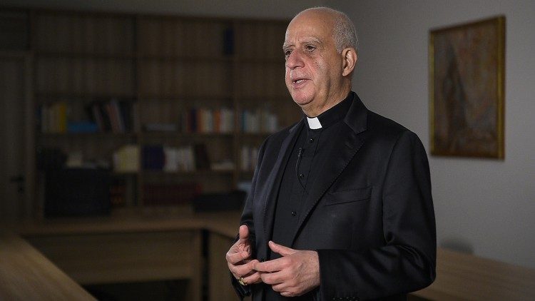 New Evangelization: Archbishop Fisichella during his interview with Vatican Media