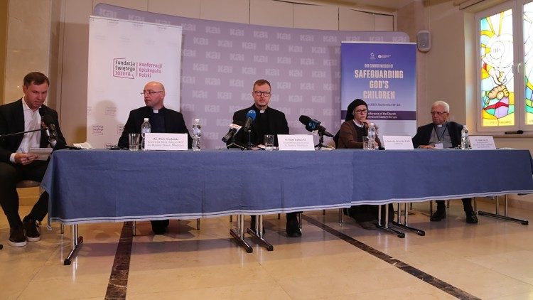 Fr. Zak (R) at the Warsaw conference