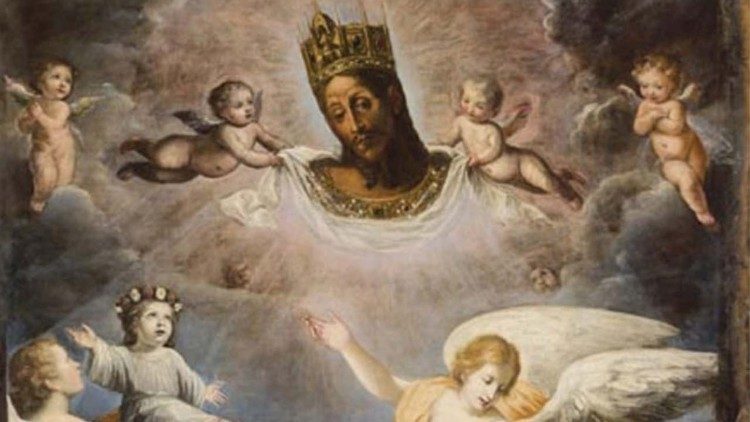 Matteo Boselli, Gli Angeli custodi affidano i fanciulli alla protezione del Volto Santo (particolare). 