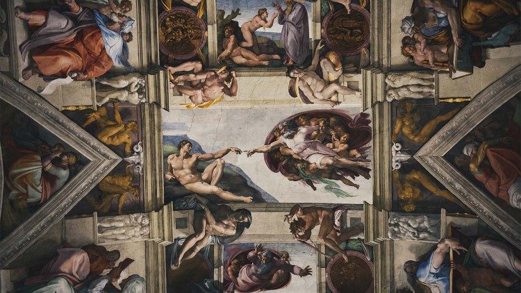 Michelangelo, Storie della Genesi , 1508-1512, Cappella Sistina , Musei Vaticani
