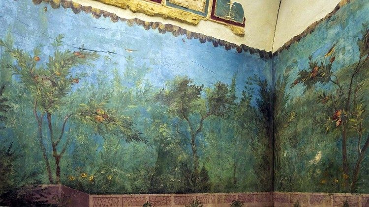 Affreschi dalla Villa di Livia  o di Prima Porta, I sec. d.C. , Museo Nazionale Romano