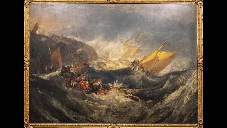 William Turner,  Il naufragio, 1810, Calouste Gulbenkian Museum, Lisbona
