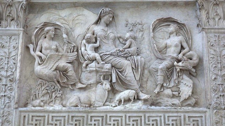 Saturnia Tellus, Ara Pacis Augustae, I sec. a.C., Museo dell'Ara Pacis, Roma