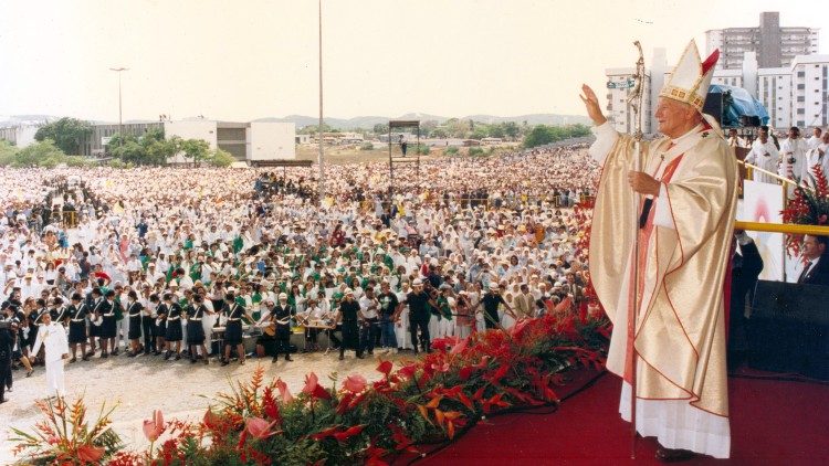 João Paulo II em Natal, Brasil, 12 de outubro de 1991