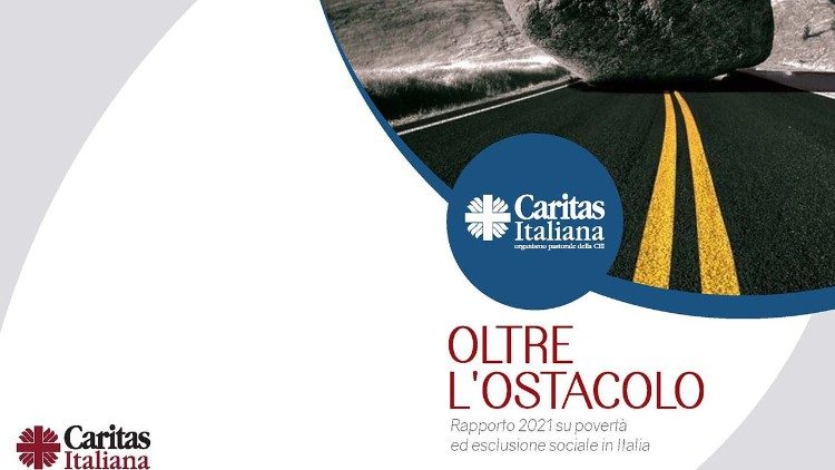 La copertina del Rapporto Caritas 2021 su povertà ed esclusione sociale in Italia