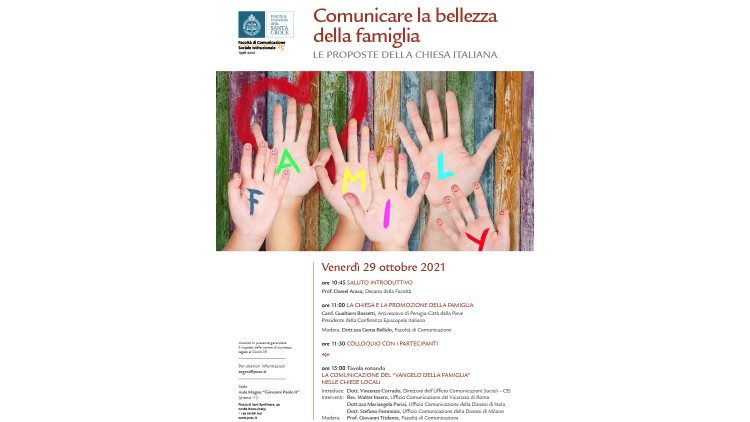  Locandina e Programma della giornata di studio sulla famiglia indetta dall'Università Santa Croce