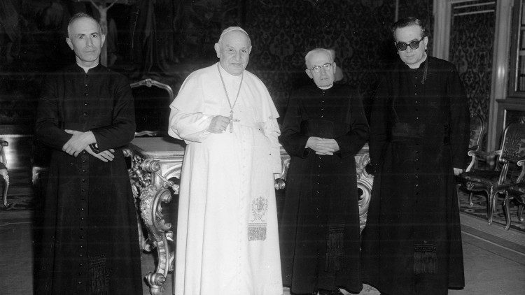 Blessed James Alberione with Pope John XXIII
