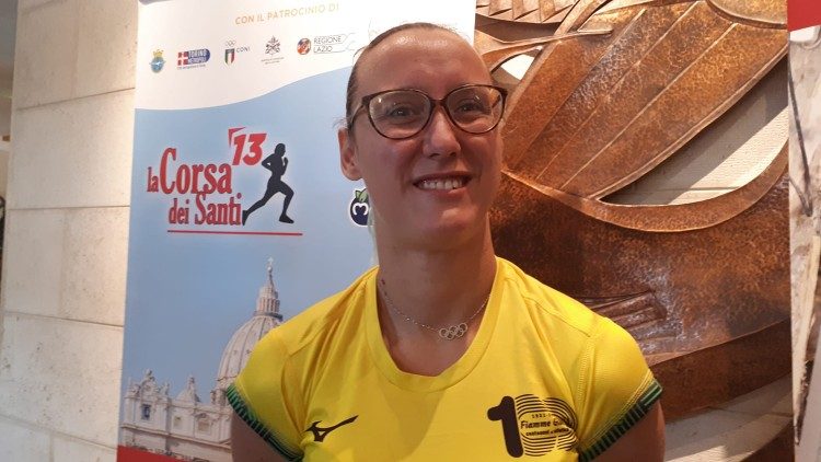 Oxana Corso, atleta paralimpica, è testimonial all'edizione di quest'anno della Corsa dei Santi