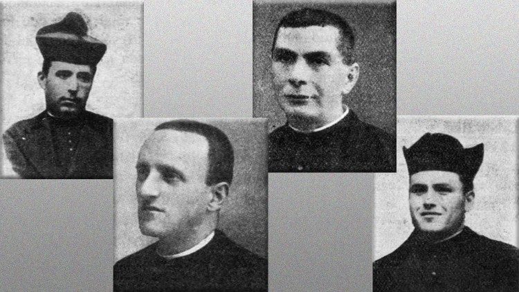 Francisco Cástor Sojo López, Millán Garde Serrano, Manuel Galcerá Videllet, Aquilino Pastor