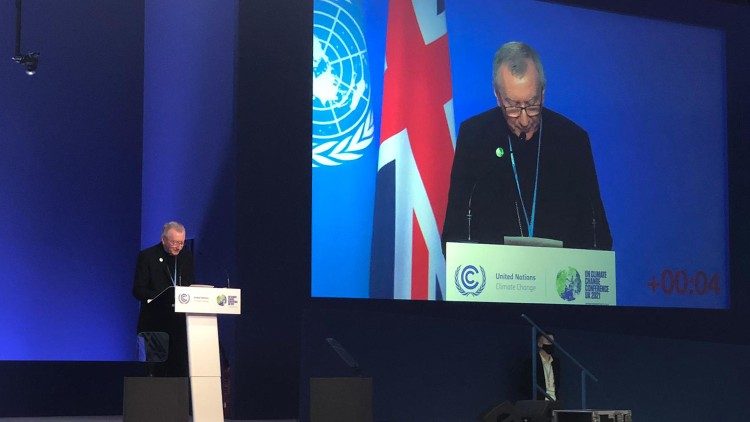 Kardinolas P. Parolinas kalba COP26 konferencijoje Glazge