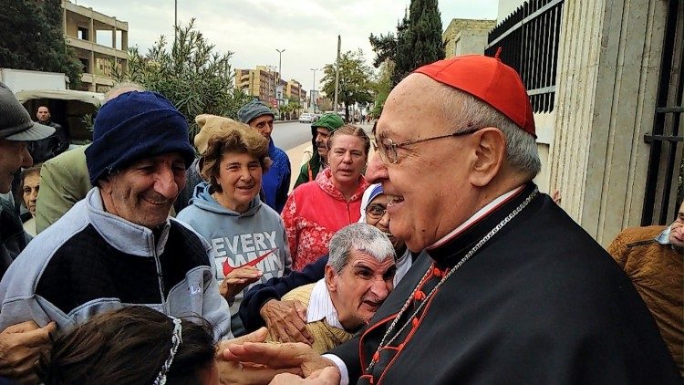 Il cardinali Sandri ad Aleppo,  in Siria