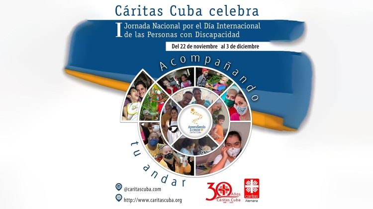 Afiche de la I Jornada Nacional para las personas con discapacidad en Cuba. (Cartel: Yassel Santiso Rangel)