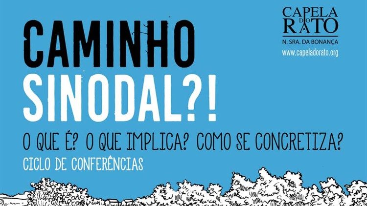 Cartaz das Conferências sobre a sinodalidade em Lisboa