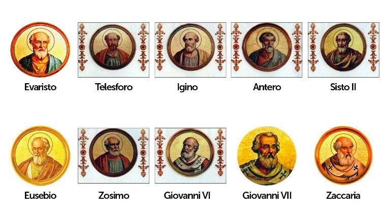 Deset papežů řeckého původu.