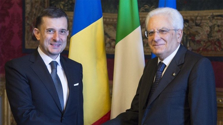 Ambasadorul George Bologan și președintele Italiei, Sergio Mattarella